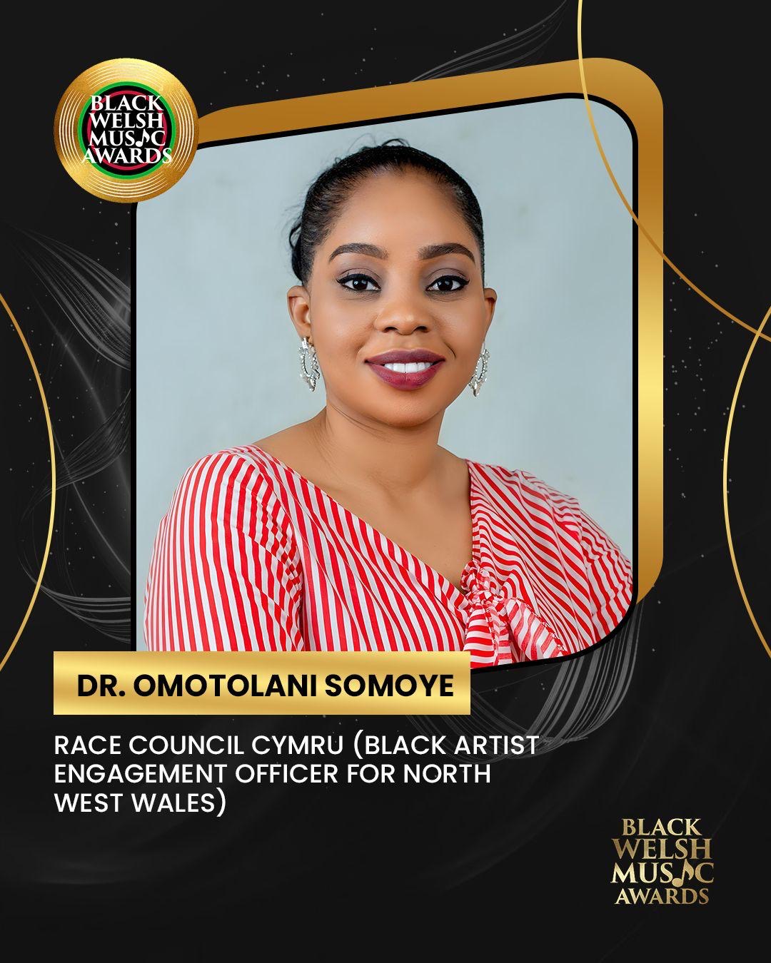 Dr Omotolani Somoye Black Welsh Music Awards Advisory Member