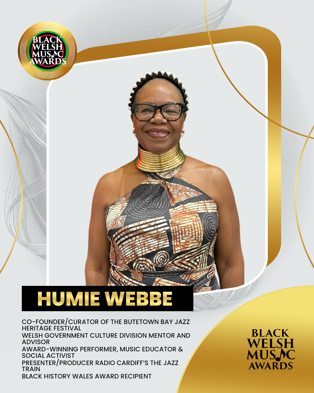 Humie Webbe Advisory Member B Black Welsh Music Awards Advisory Member