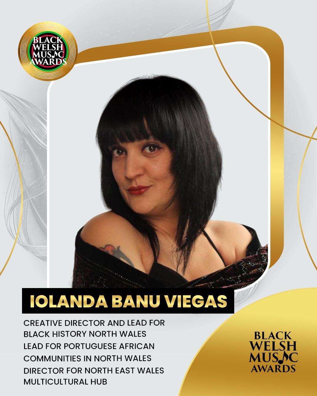 Iolanda Banu Viegas Black Welsh Music Awards Advisory Member