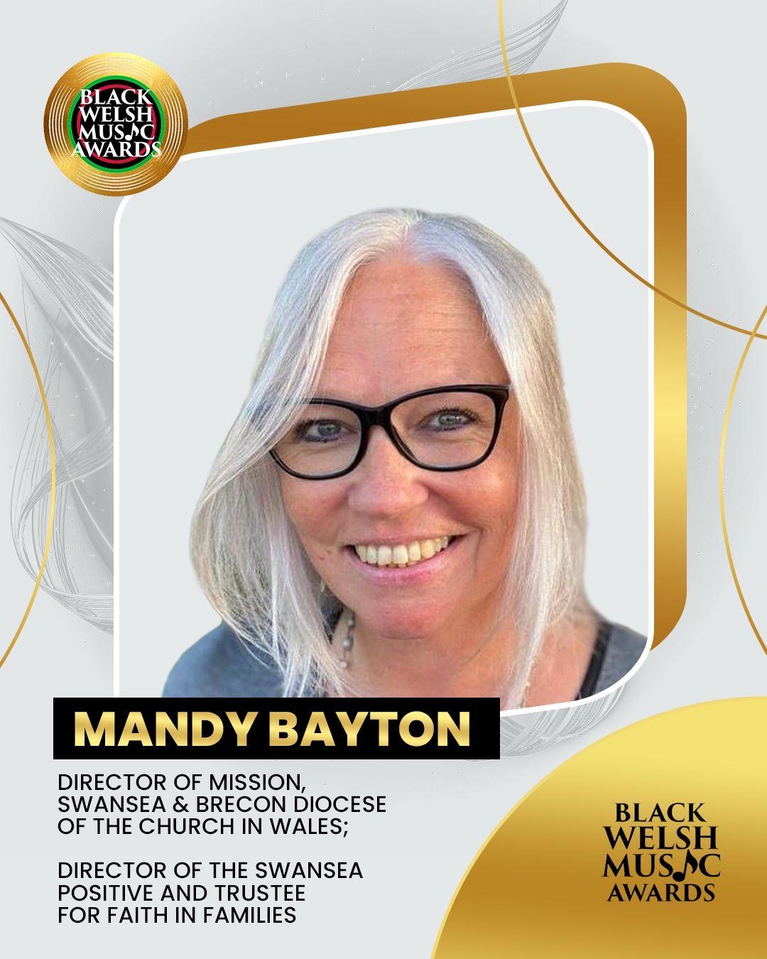 Mandy Bayton Advisory Member F Black Welsh Music Awards Advisory Member