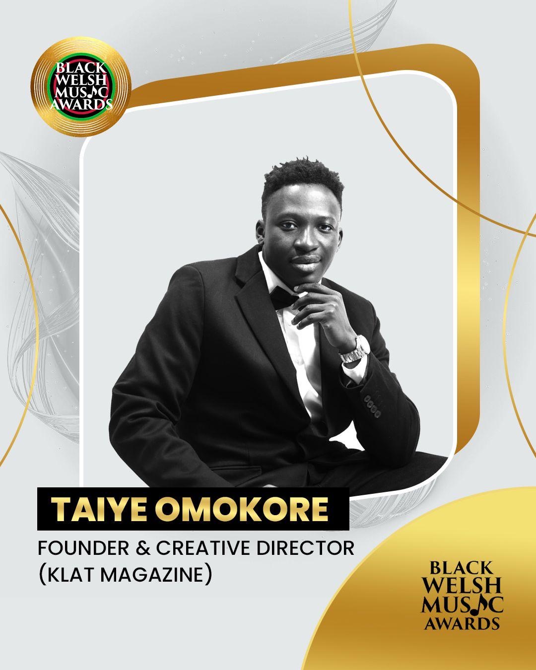 Taiye Omokore Black Welsh Music Awards Advisory Member